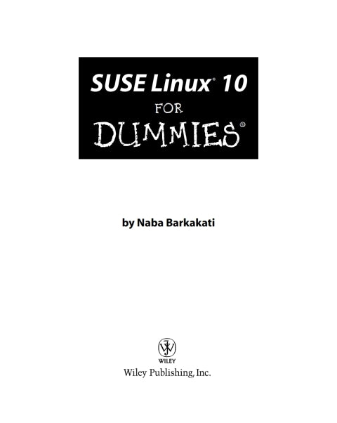 SUSE Linux 10 For Dummies