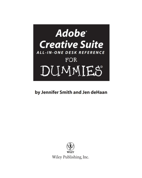 Adobe Creative Suite All-in-One Desk Reference For Dummies