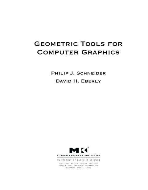 Geometric Tools for Computer Graphics
