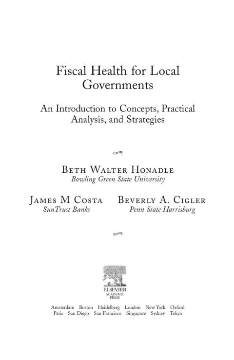 Fiscal Health for Local Governments