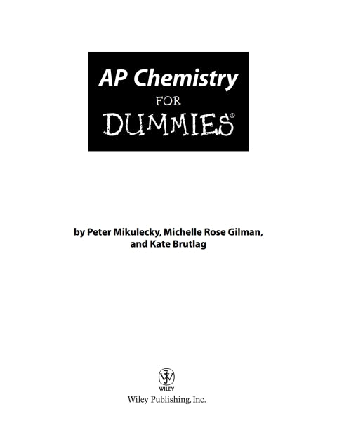 AP Chemistry For Dummies