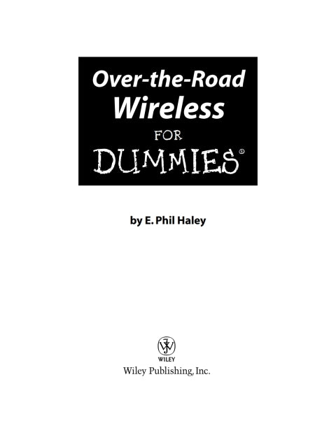 Over-the-Road Wireless For Dummies