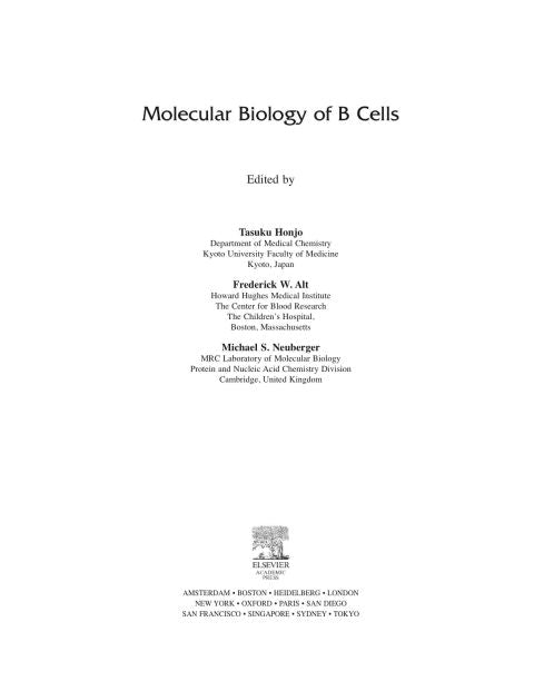 Molecular Biology of B Cells