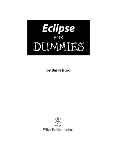 Eclipse For Dummies