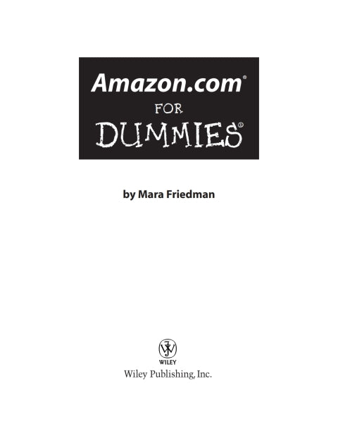 Amazon.com For Dummies