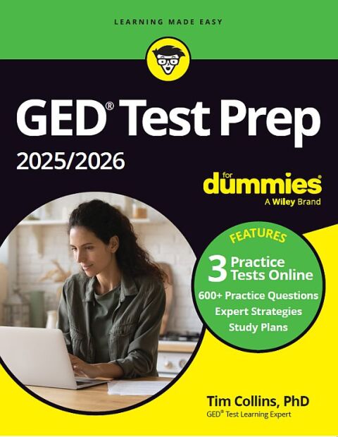 GED Test Prep 2025/2026 For Dummies