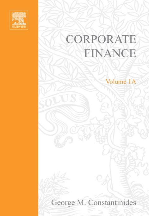 Handbook of the Economics of Finance: Corporate Finance