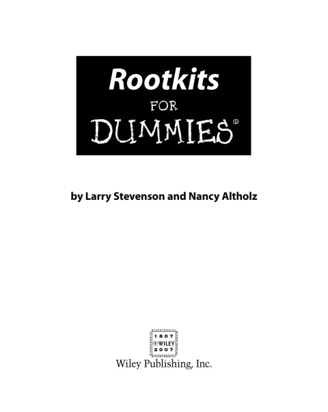 Rootkits For Dummies