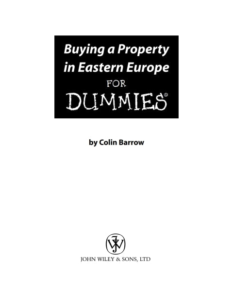 Buying a Property in Eastern Europe For Dummies