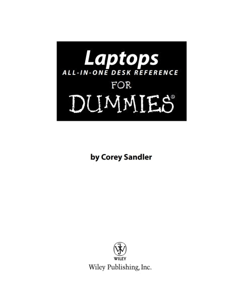 Laptops All-in-One Desk Reference For Dummies