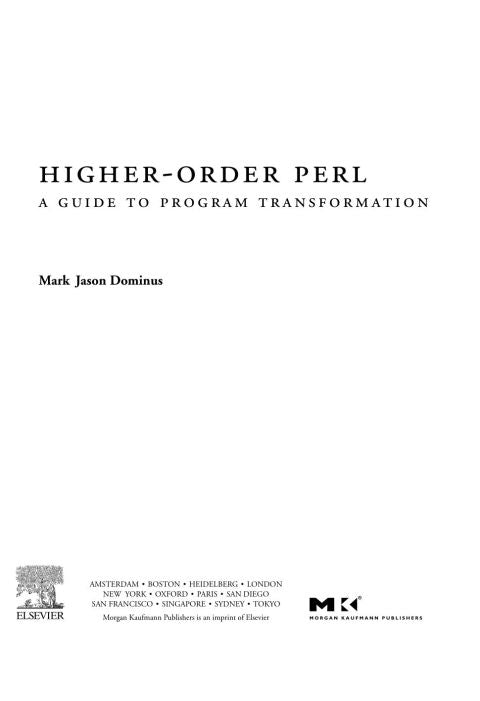 Higher-Order Perl: Transforming Programs with Programs