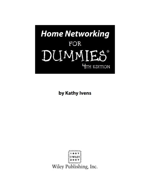 Home Networking For Dummies