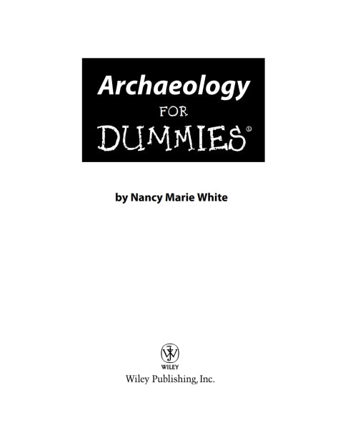 Archaeology For Dummies