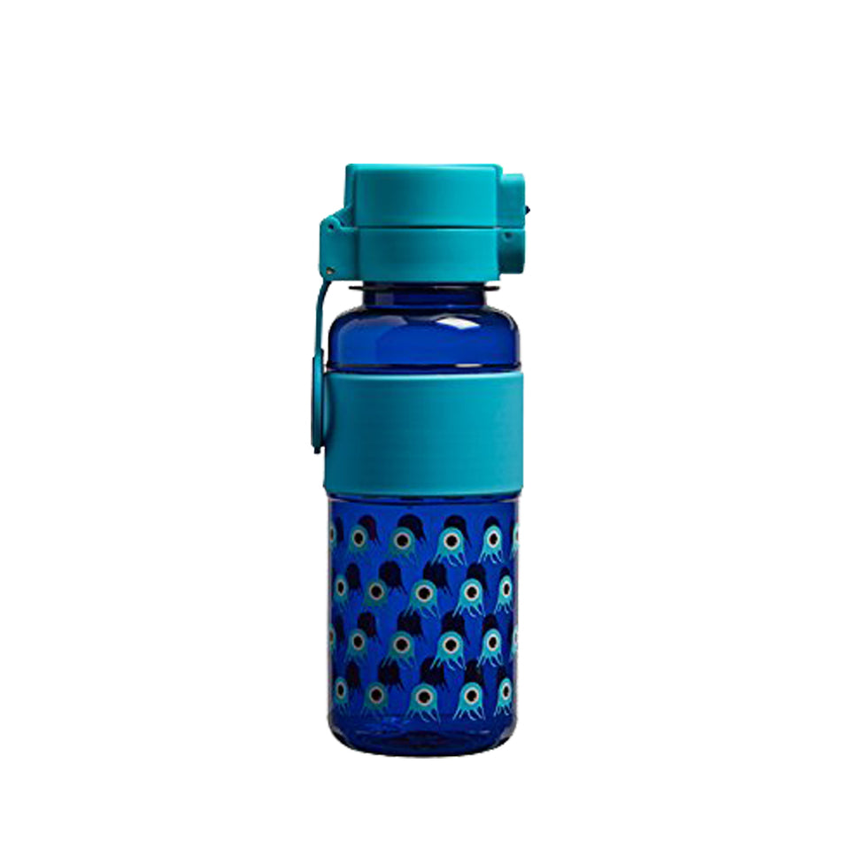745ml Flip and Clip Printed Water Bottle - Blue
