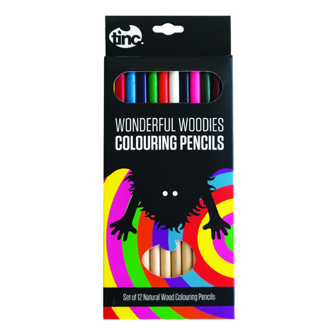 Wonderful Woodies Colouring Pencils (Pack of 12)