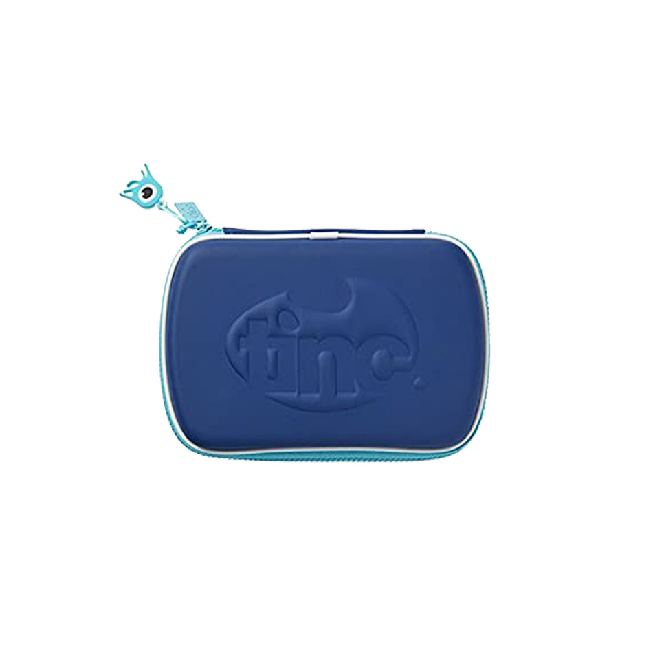 Tinc Contrasting Zip Hardtop Pencil Case - Blue