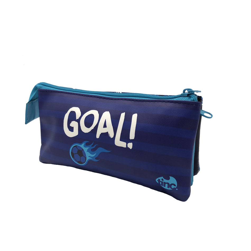Football Tri-Compartment Pencil Case