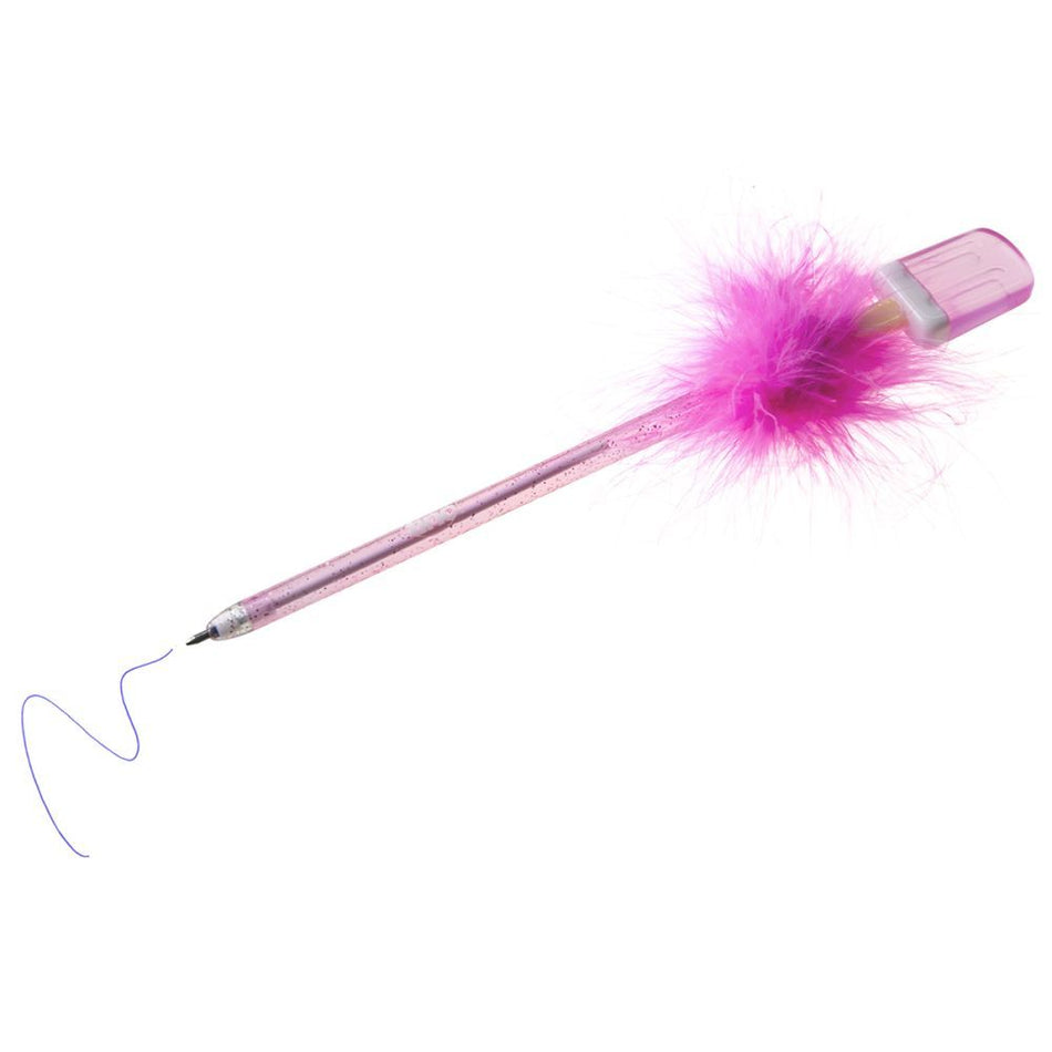 Ice Lolly Feather Pen - Pink