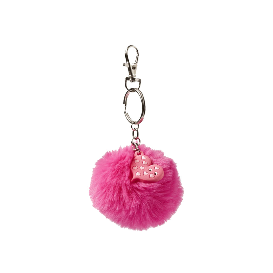 Pink Pom Pom Keyring