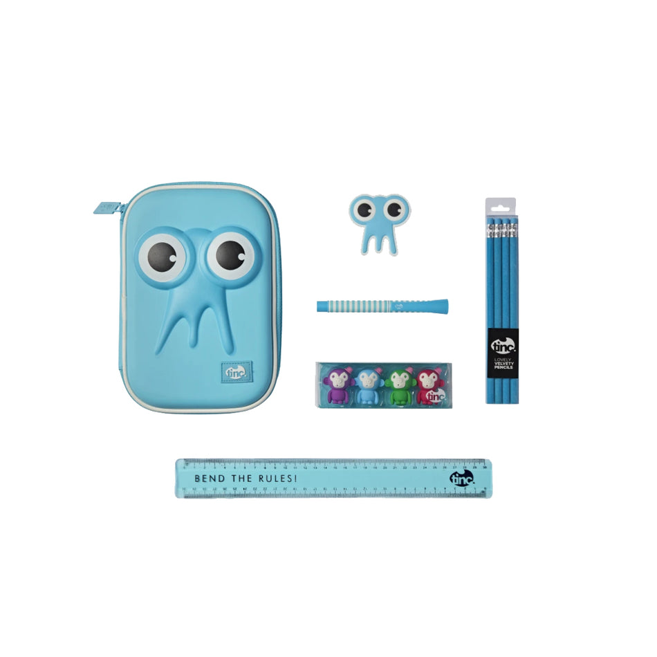 Blue Pencil Case Gift Set