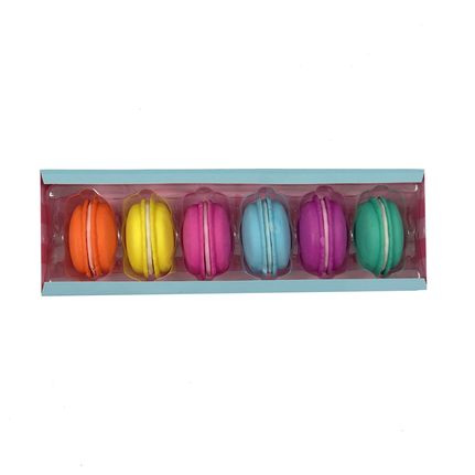 Set of 6 Macaroon Erasers
