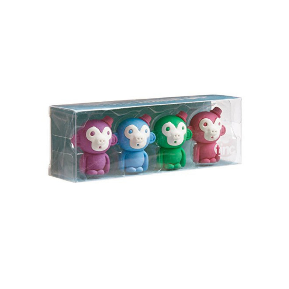 Tinc Monkey Eraser Set