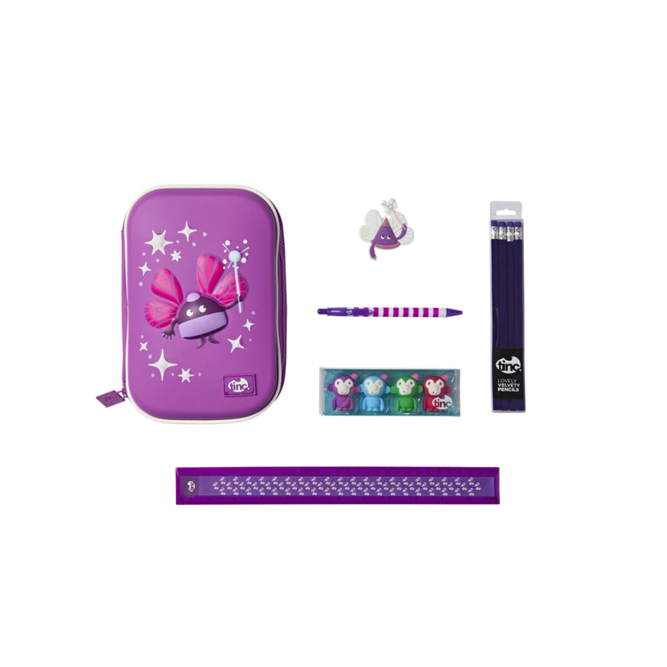 Purple Pencil Case Gift Set