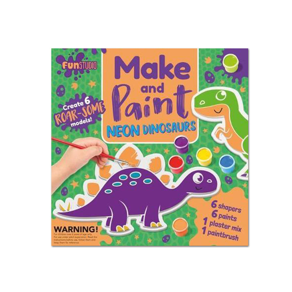 Fun Studio: Make and Paint - Neon Dinosaurs