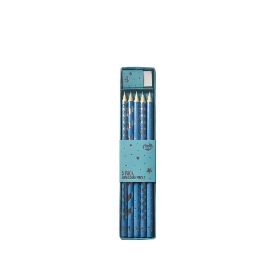 Metallic Set of 5 Pencils